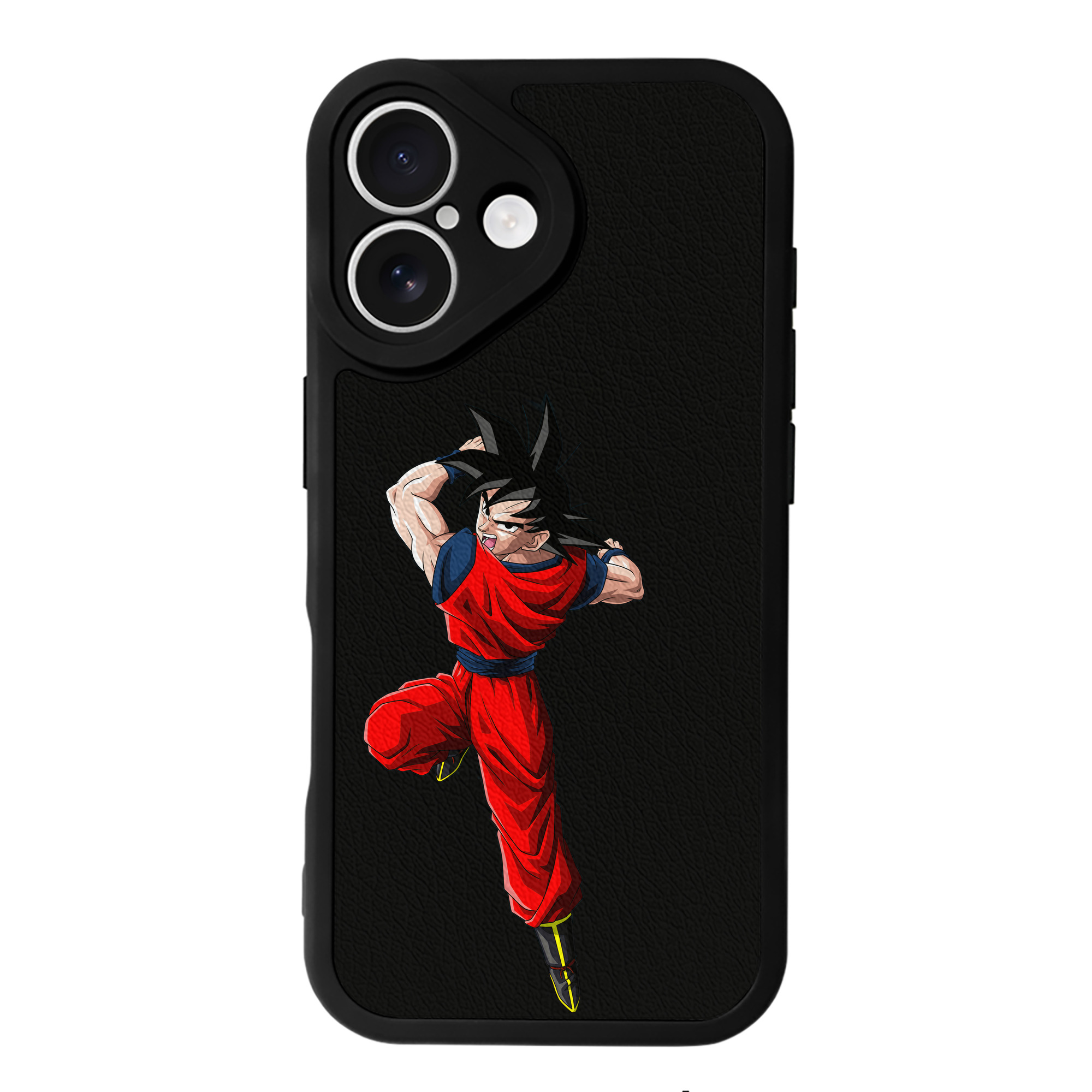 （画像用） ドラゴンボール 孫悟空（そん ごくう）Son Goku カカロット DRAGON BALL Kakarotto 【iPhone 16シリーズ対応】シリコンスマホケース（レザー調） 材質：シリコン